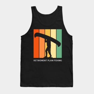 Retirement Plan Fishing Funny Fishing Tank Top